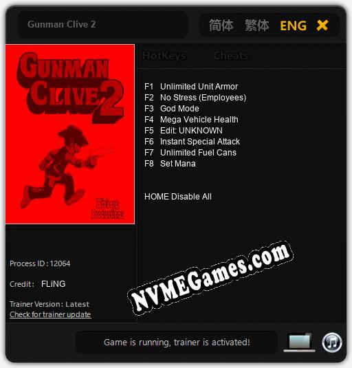 Gunman Clive 2: Treinador (V1.0.14)