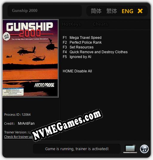 Gunship 2000: Cheats, Trainer +5 [MrAntiFan]