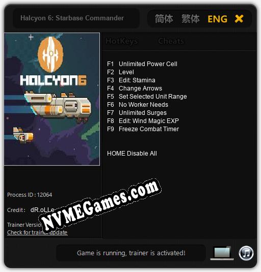 Halcyon 6: Starbase Commander: Cheats, Trainer +9 [dR.oLLe]