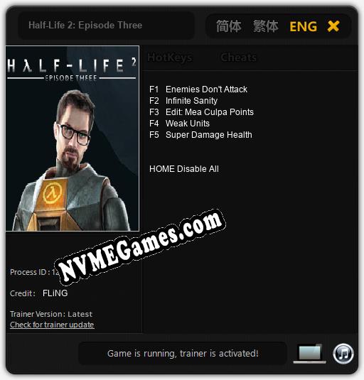 Half-Life 2: Episode Three: Treinador (V1.0.30)