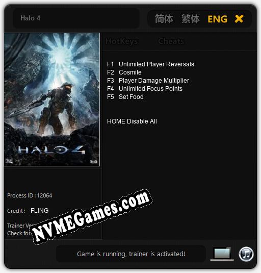 Treinador liberado para Halo 4 [v1.0.3]