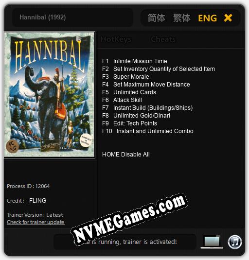 Treinador liberado para Hannibal (1992) [v1.0.1]