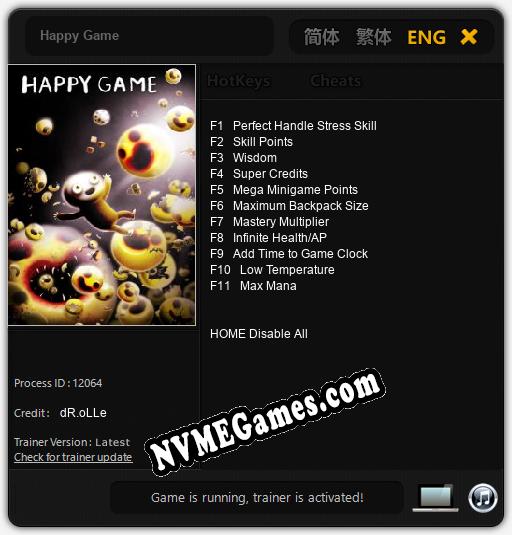 Treinador liberado para Happy Game [v1.0.5]