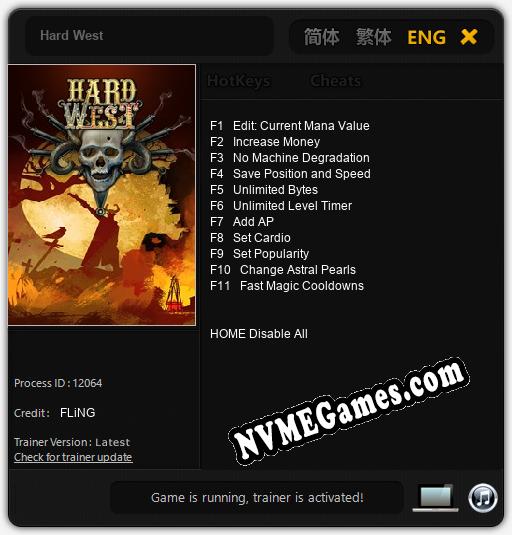 Hard West: Treinador (V1.0.21)