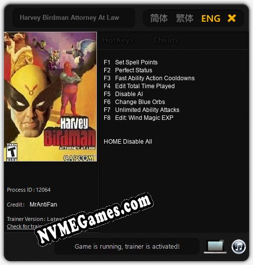 Harvey Birdman Attorney At Law: Treinador (V1.0.98)