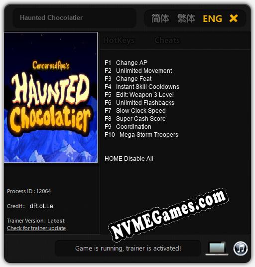 Haunted Chocolatier: Cheats, Trainer +10 [dR.oLLe]