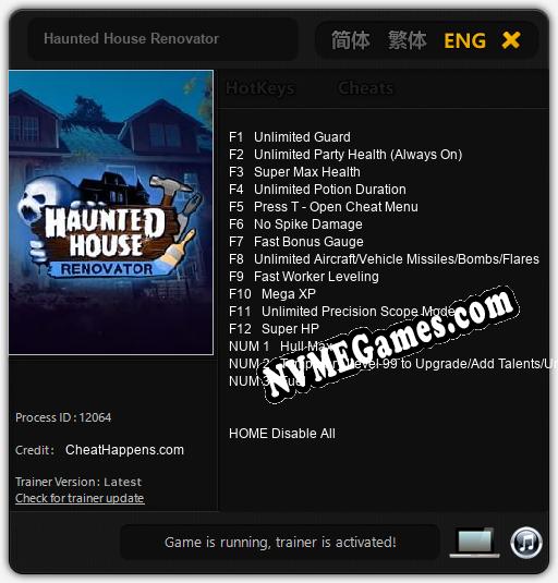 Haunted House Renovator: Cheats, Trainer +15 [CheatHappens.com]