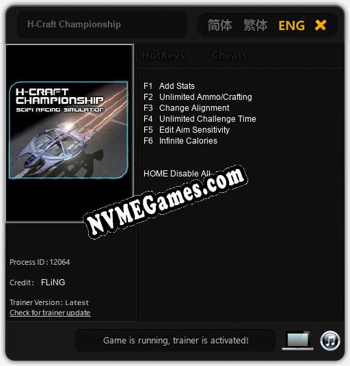 H-Craft Championship: Cheats, Trainer +6 [FLiNG]