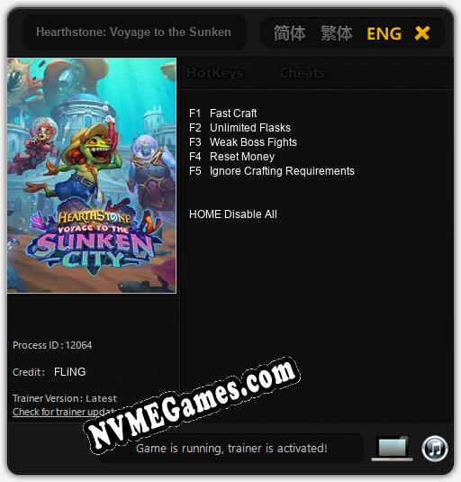 Hearthstone: Voyage to the Sunken City: Trainer +5 [v1.1]