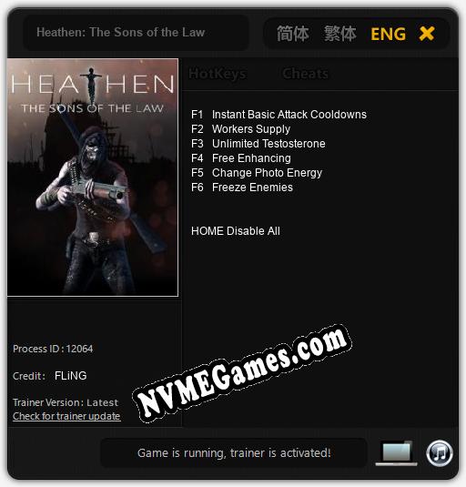 Heathen: The Sons of the Law: Cheats, Trainer +6 [FLiNG]