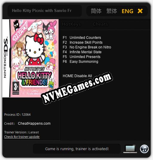 Hello Kitty Picnic with Sanrio Friends: Trainer +6 [v1.8]