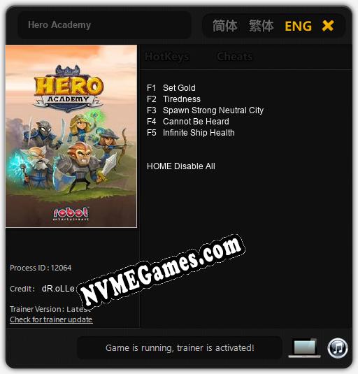 Treinador liberado para Hero Academy [v1.0.2]