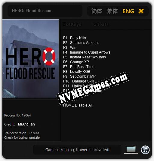 HERO: Flood Rescue: Cheats, Trainer +12 [MrAntiFan]