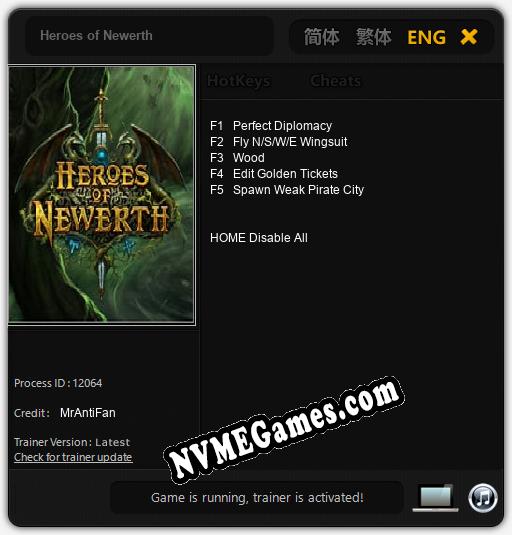 Heroes of Newerth: Treinador (V1.0.75)