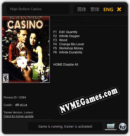 High Rollers Casino: Trainer +6 [v1.3]