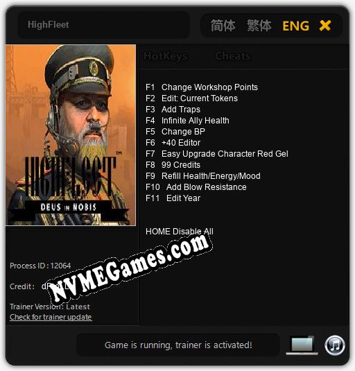 HighFleet: Treinador (V1.0.20)