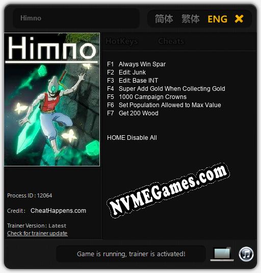 Himno: Cheats, Trainer +7 [CheatHappens.com]