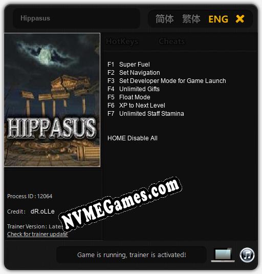 Hippasus: Cheats, Trainer +7 [dR.oLLe]