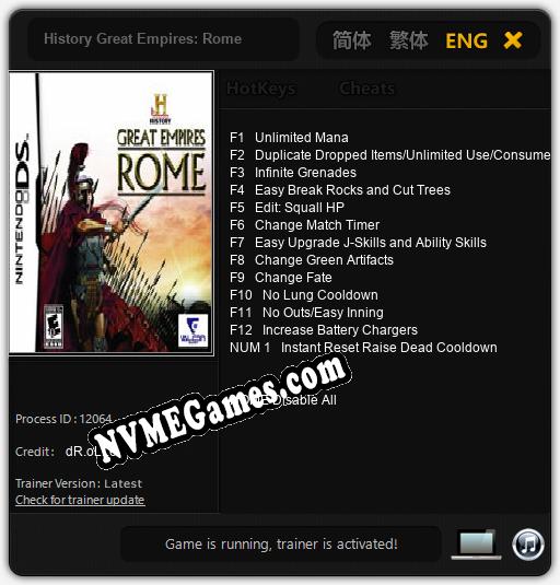 History Great Empires: Rome: Cheats, Trainer +13 [dR.oLLe]