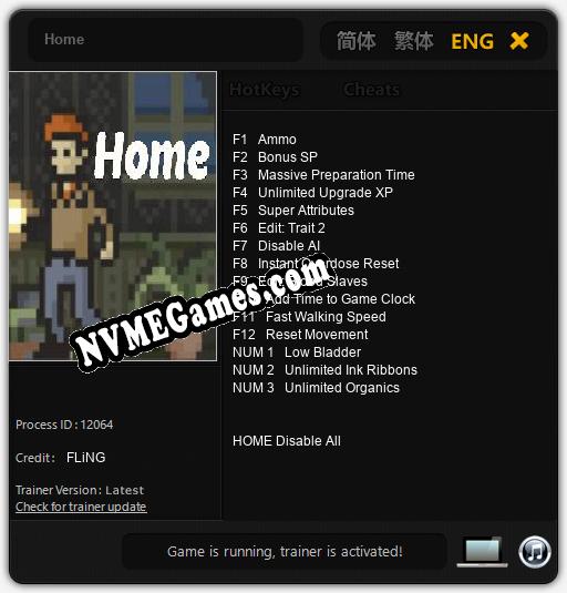 Home: Cheats, Trainer +15 [FLiNG]