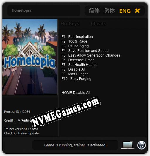 Hometopia: Treinador (V1.0.92)