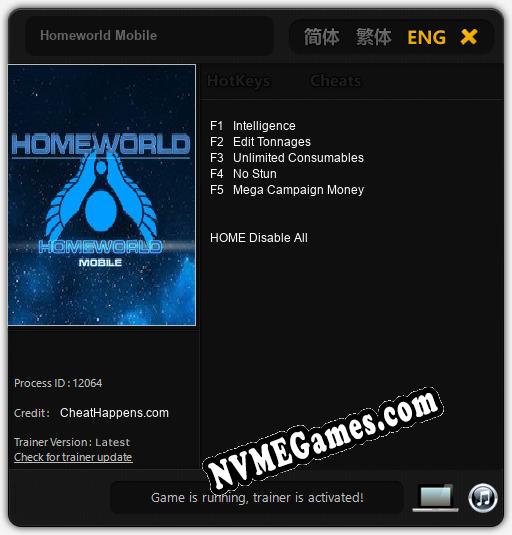 Homeworld Mobile: Trainer +5 [v1.3]