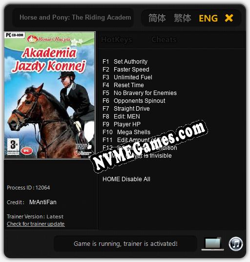 Treinador liberado para Horse and Pony: The Riding Academy [v1.0.8]