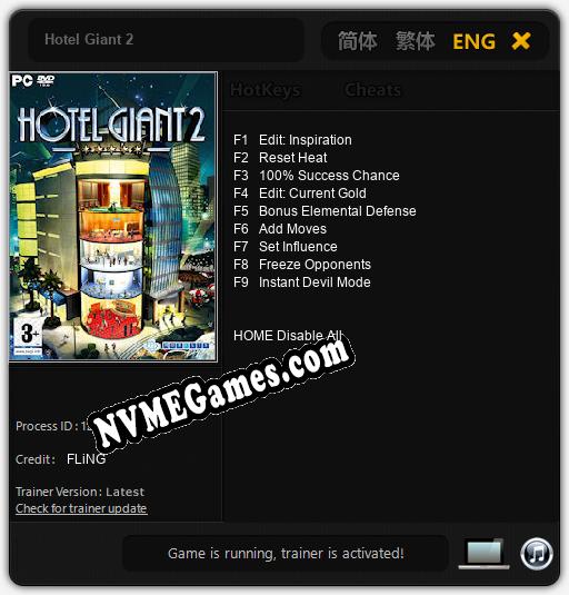 Hotel Giant 2: Treinador (V1.0.48)