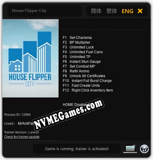 House Flipper City: Trainer +12 [v1.7]