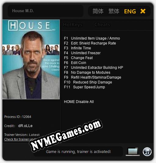 House M.D.: Trainer +11 [v1.6]