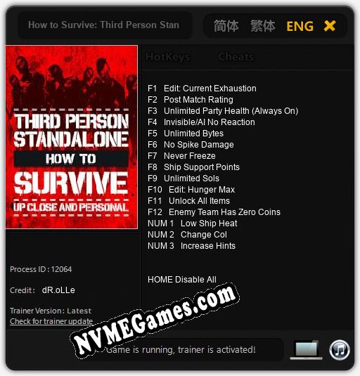 How to Survive: Third Person Standalone: Cheats, Trainer +15 [dR.oLLe]