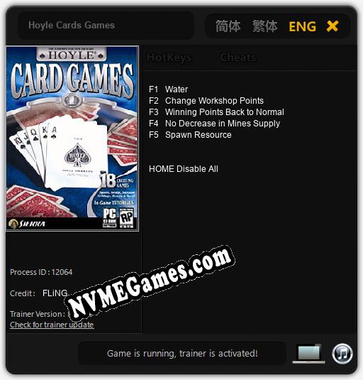 Hoyle Cards Games: Trainer +5 [v1.7]