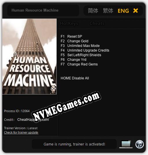 Human Resource Machine: Cheats, Trainer +7 [CheatHappens.com]