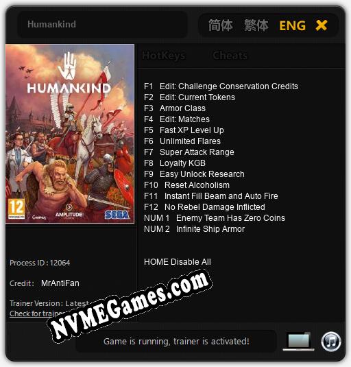 Humankind: Treinador (V1.0.8)