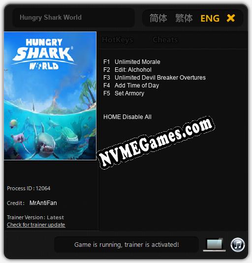 Hungry Shark World: Treinador (V1.0.39)