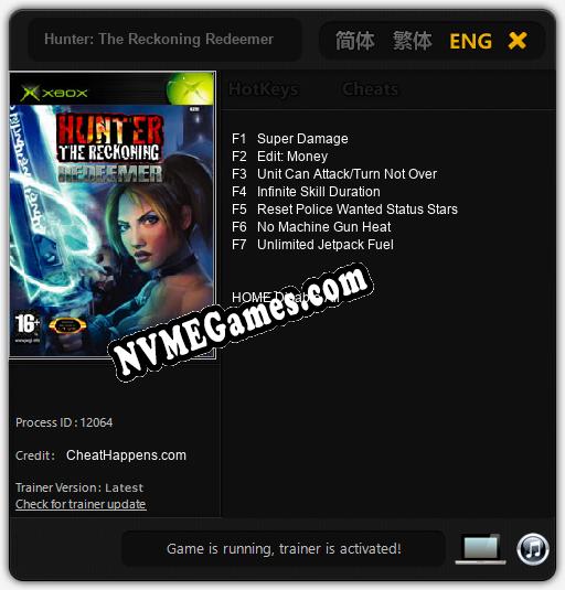 Hunter: The Reckoning Redeemer: Treinador (V1.0.66)