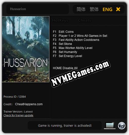 Hussarion: Cheats, Trainer +7 [CheatHappens.com]