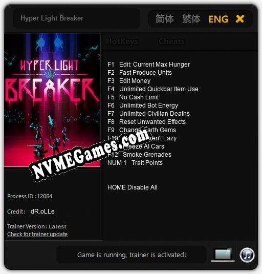 Hyper Light Breaker: Trainer +13 [v1.8]