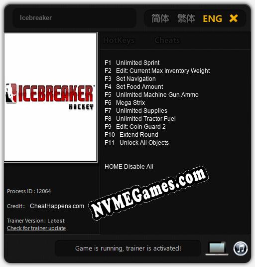 Icebreaker: Trainer +11 [v1.2]