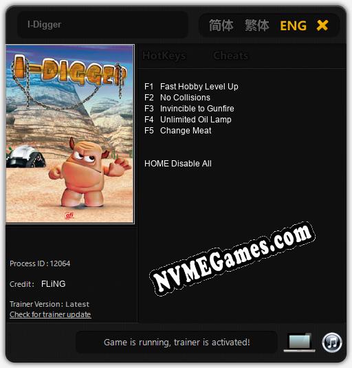 I-Digger: Treinador (V1.0.60)