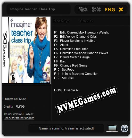 Imagine Teacher: Class Trip: Cheats, Trainer +12 [FLiNG]