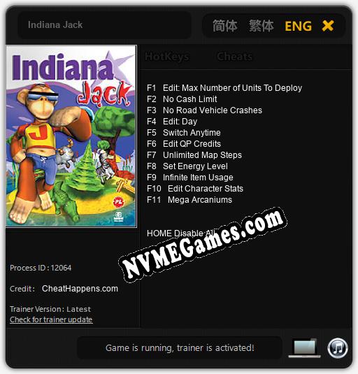 Indiana Jack: Treinador (V1.0.12)