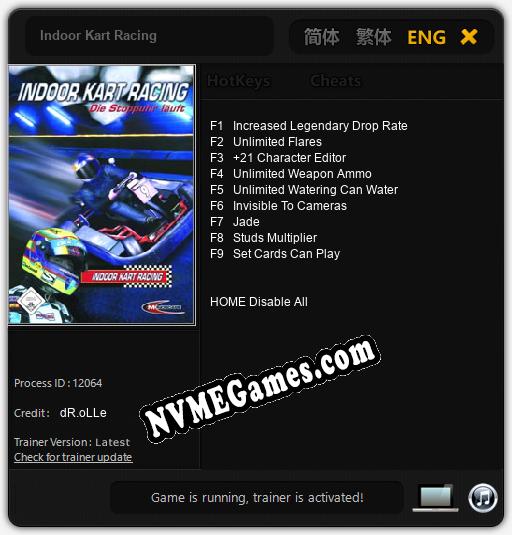 Indoor Kart Racing: Trainer +9 [v1.6]