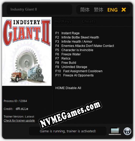 Industry Giant II: Treinador (V1.0.36)