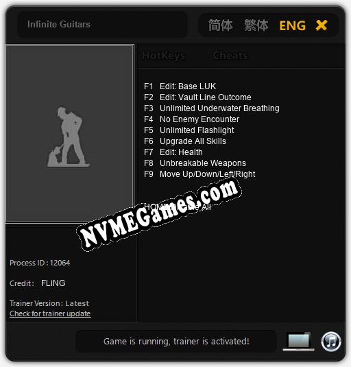 Infinite Guitars: Cheats, Trainer +9 [FLiNG]