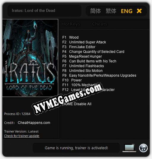 Iratus: Lord of the Dead: Trainer +12 [v1.5]