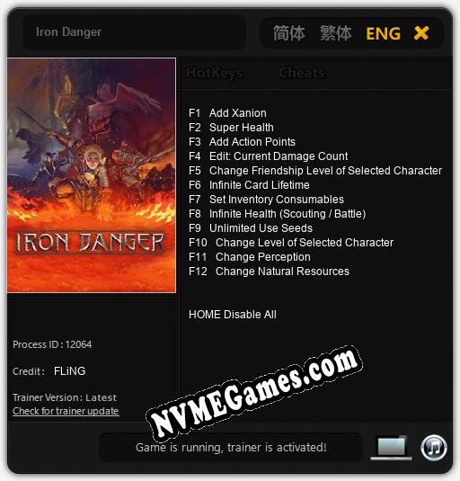 Treinador liberado para Iron Danger [v1.0.3]