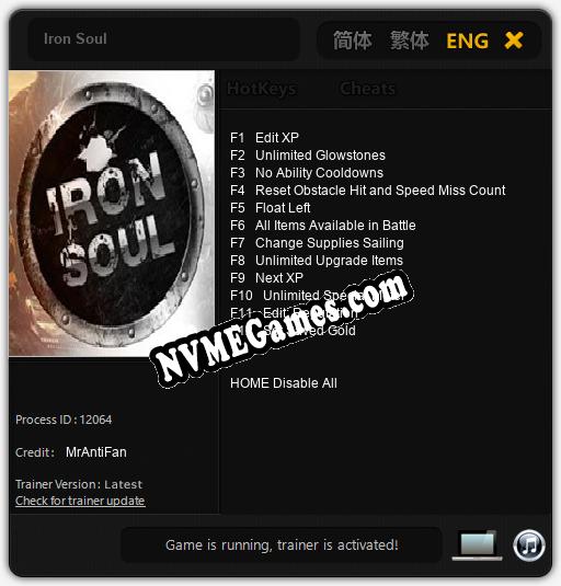 Iron Soul: Treinador (V1.0.53)