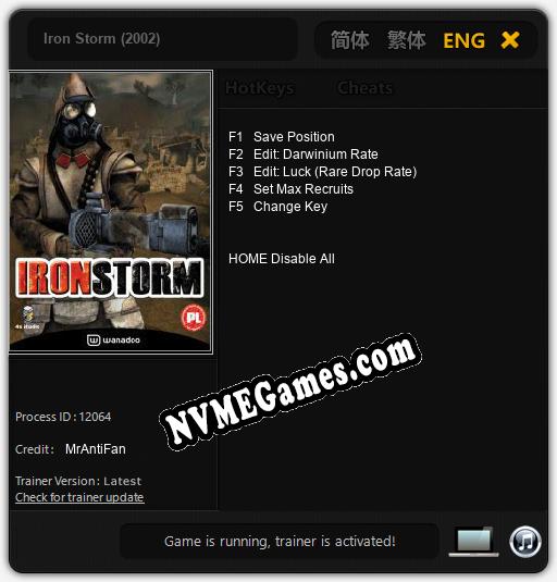 Iron Storm (2002): Cheats, Trainer +5 [MrAntiFan]