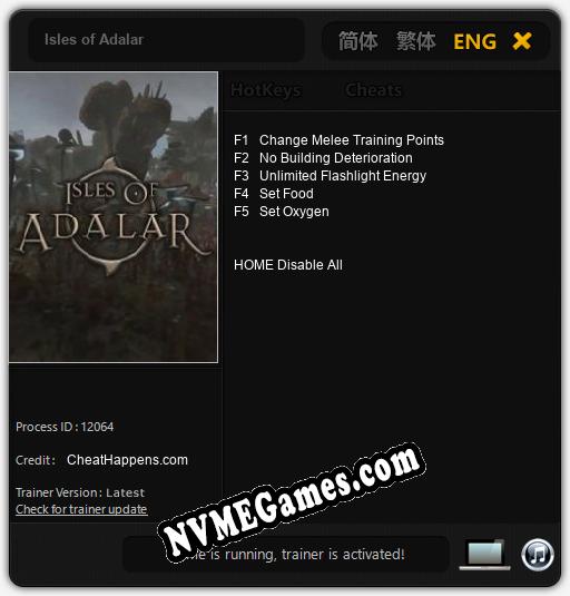 Isles of Adalar: Trainer +5 [v1.7]